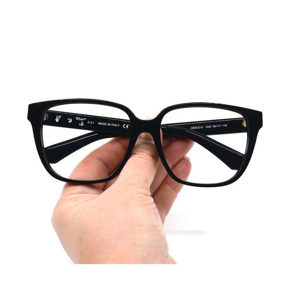 NEW! OFF-WHITE OERJ010 BLACK AUTHENTIC EYEGLASSES FRAME - Picture 11 of 12